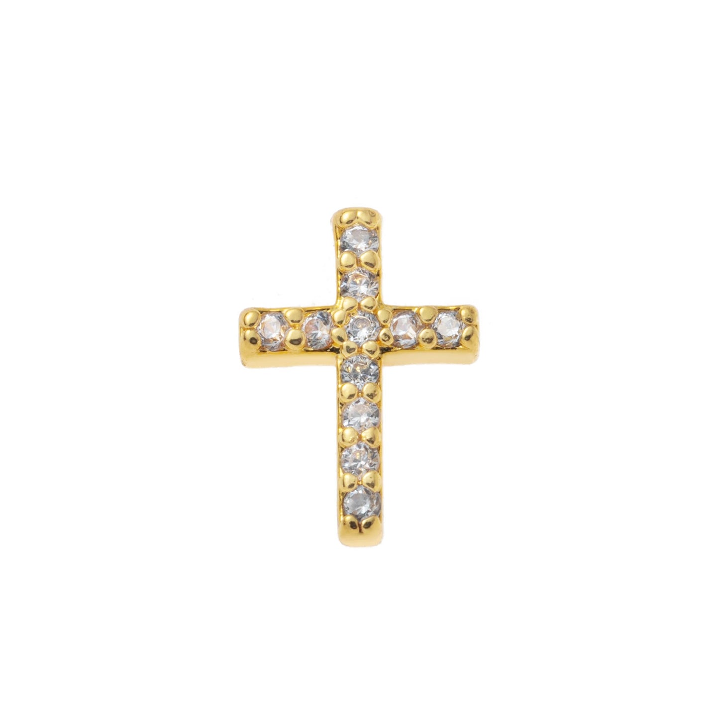 Simple and Trendy Small Pendant Heart-Shaped Zircon Gemstone Small Flower Sun Dog Claw Goldfish Charms for Jewelry