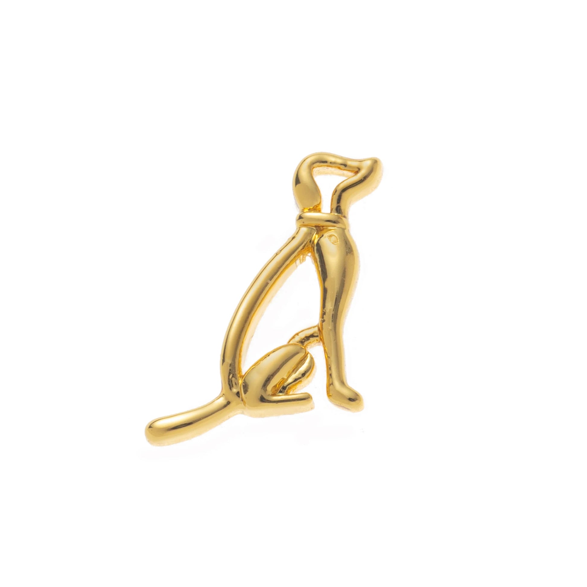 Simple and Trendy Small Pendant Heart-Shaped Zircon Gemstone Small Flower Sun Dog Claw Goldfish Charms for Jewelry