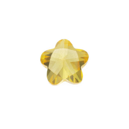 Simple and Trendy Small Pendant Heart-Shaped Zircon Gemstone Small Flower Sun Dog Claw Goldfish Charms for Jewelry