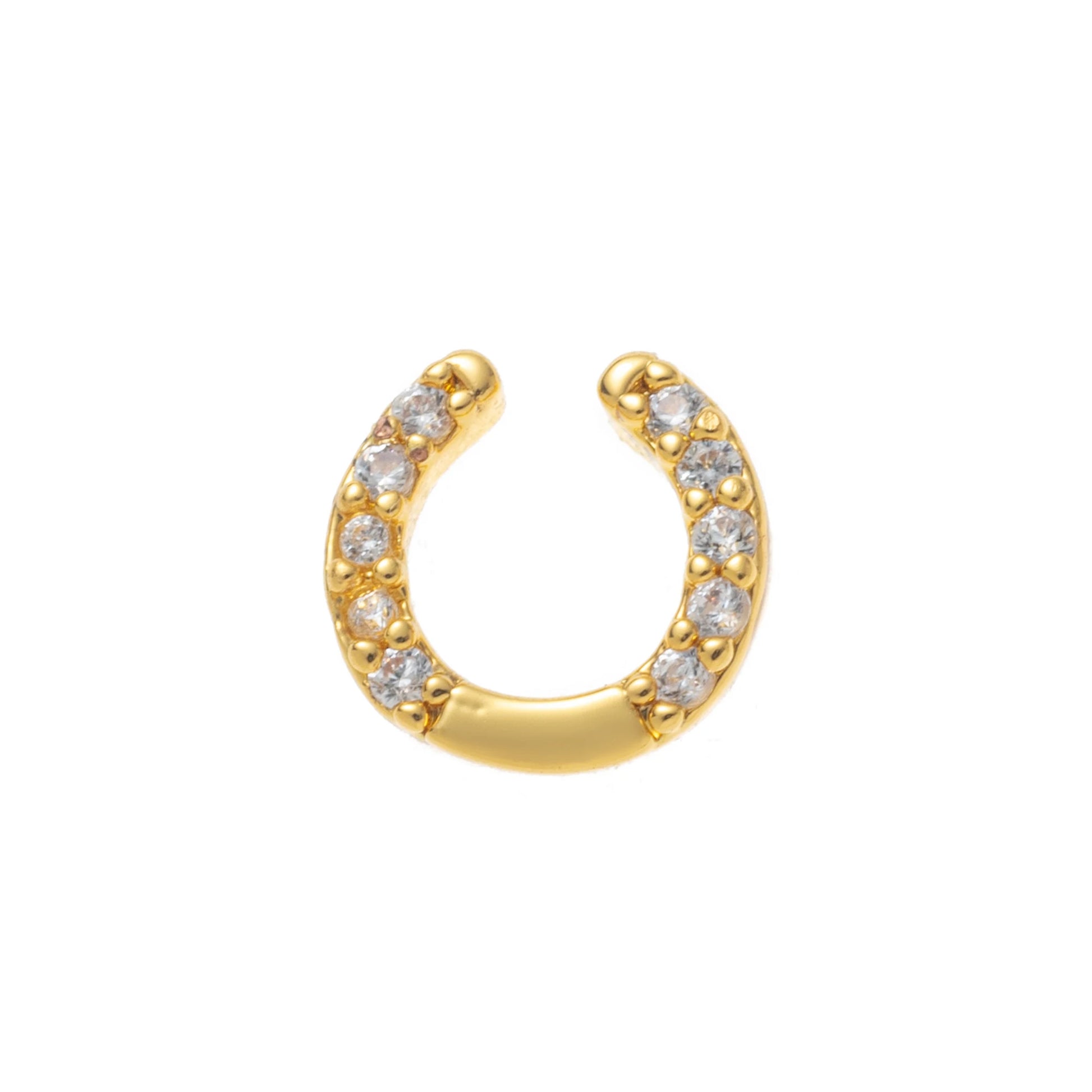 Simple and Trendy Small Pendant Heart-Shaped Zircon Gemstone Small Flower Sun Dog Claw Goldfish Charms for Jewelry