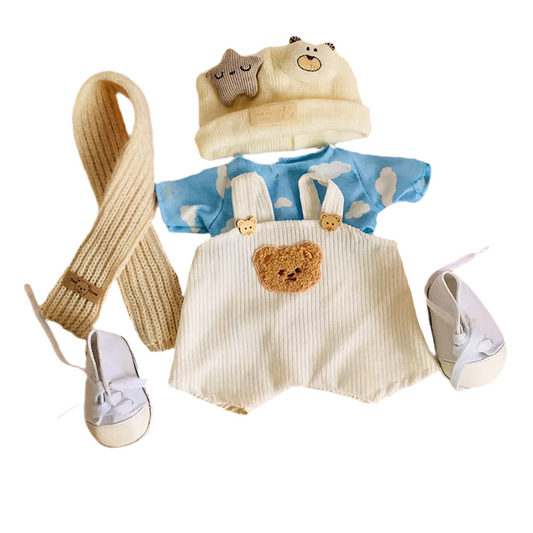 Getsomelove Bär Outfit Mütze+Schal+Schuhe+Anzug