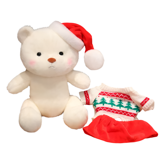 Getsomelove Bär Weihnachten Outfit Pullover+Rock